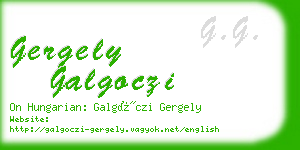 gergely galgoczi business card